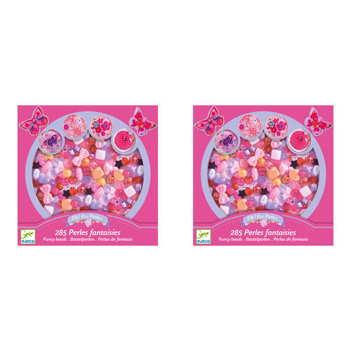2PK Djeco Butterflies Fancy Beads Kids/Children Craft Accessory Kit 6y+