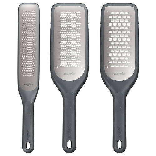 Zyliss Stainless Steel Rasp Coarse Fine Grater Shredder Kitchenware Combo Set