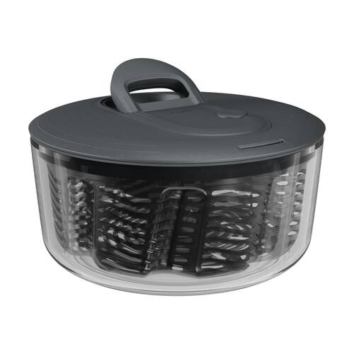 Zyliss Easy Spin Salad Spinner/Strainer Kitchen Gadget/Tool Small Dark Grey