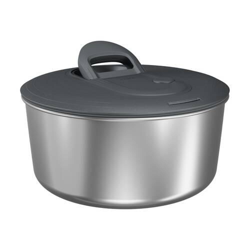 Zyliss Easy Spin Stainless Steel Salad Spinner/Strainer Kitchen Gadget Small