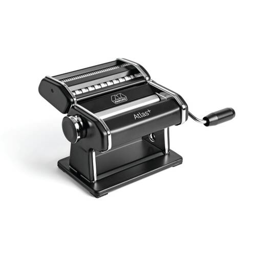 Marcato Atlas Plus Pasta Machine W/ 4 Pasta-Shape Settings Black