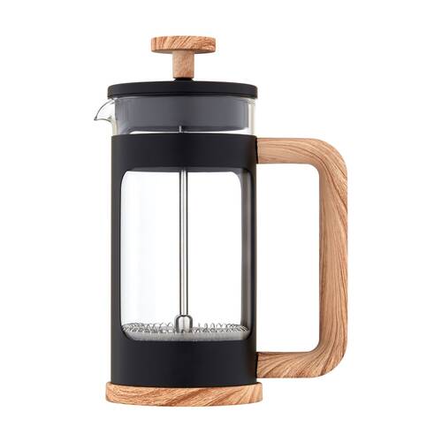 Euroline Plunger French Press Coffee Maker Durable Glass 350ml Black