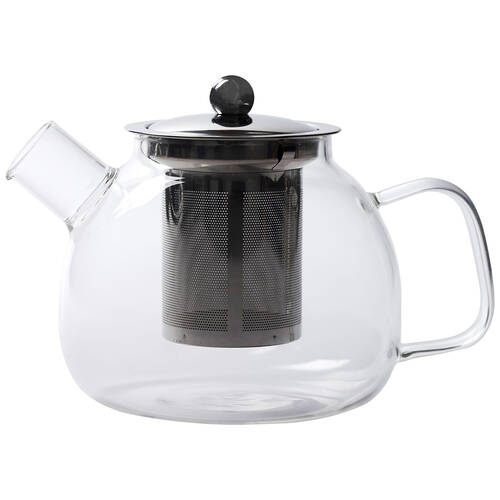 Euroline Durable Glass Tea Maker Pot w/Loose Leaf Infuser 800ml