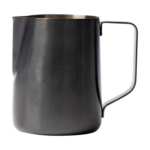 Euroline Stainless Steel PVD Milk Jug for Frothing Coffee Making 600ml Black