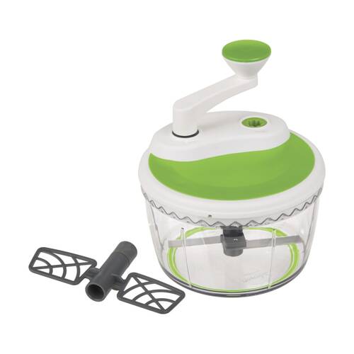 5pc Progressive Prepworks Chop & Whip Two-Speed Manual Food Processor 1.4L