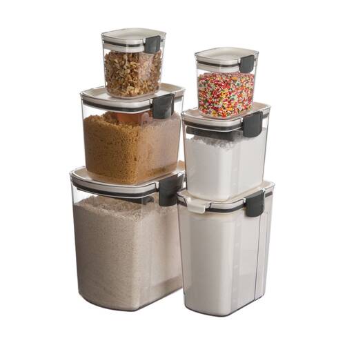 6pc Progressive Bakers ProKeeper Ingredient Storage Set Airtight Silicone Seal 