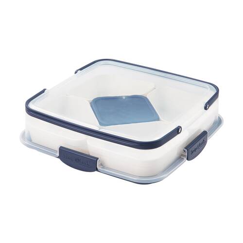 6pc Progressive Snap & Go Party Carrier Seperated Food Storage Container