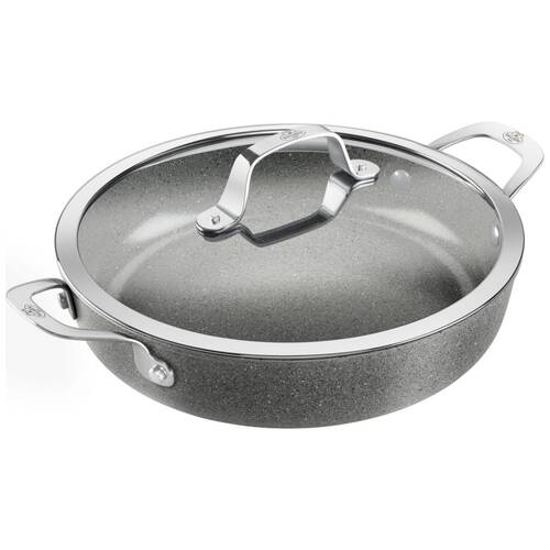 Ballarini Salina Saute Pan Ceramic Titanium Non-Stick Induction w/Lid 28cm