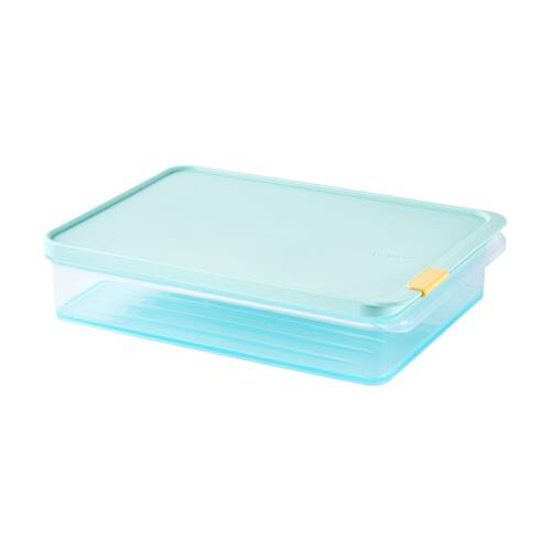 LocknLock Freezer Fit Food Storage Container Microwave Safe 2.2L Blue Lid