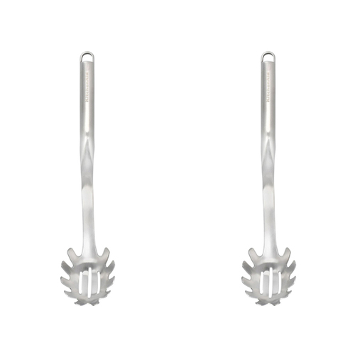 2PK KitchenAid Stainless Steel Pasta Fork 34cm - Silver