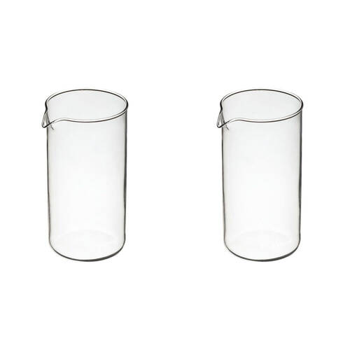 2x La Cafetiere 3-Cup Replacement 350ml Glass Jug For French Press - Clear
