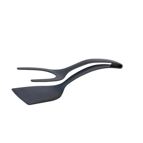 Cuisena 2-in-1 Nylon Grip & Flip Spatula Kitchen Flipper 30.5x8cm Black