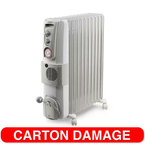 DeLonghi Oil Column 2400W T/F Electric Oil-Filled Radiator Heater