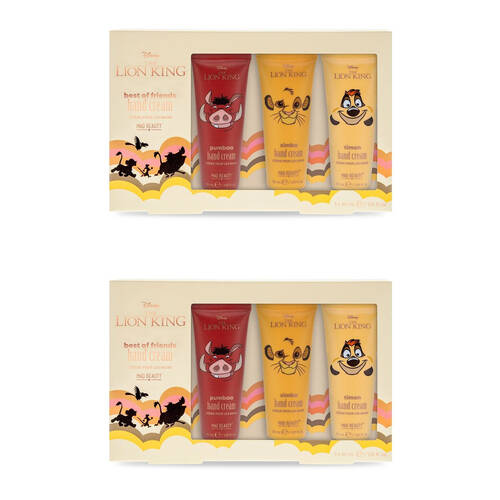 2PK Disney Lion King Hand Cream Trio Watermelon/Pineapple & Lime/Mango Papaya