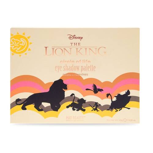 12pc Disney Lion King Pigmented Eyeshadow Makeup Palette Multicoloured