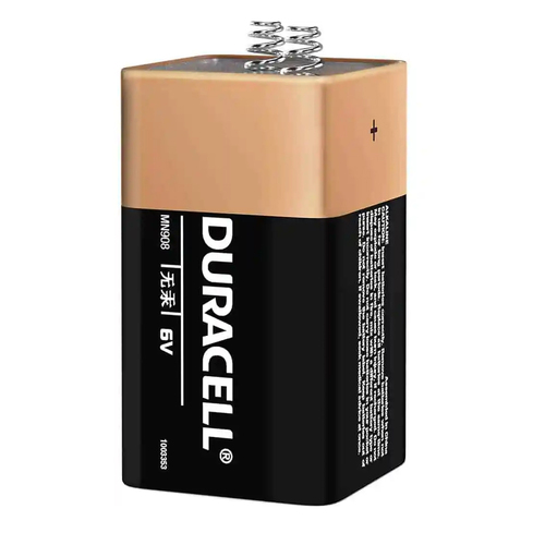 Duracell 6V Alkaline 12cm Disposable Battery Large Spring Top For Lanterns