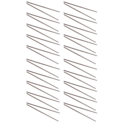 20PK D.Line Stainless Steel Chopstick Food Noodles Utensil - Silver