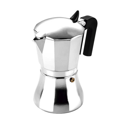 Fagor Cupy 6-Cup Aluminium Espresso Maker Moka Pot - Silver