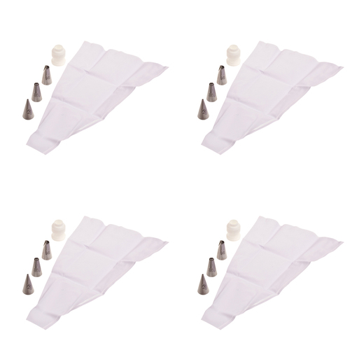 4PK Appetito Icing Bag Set Home Kitchenware Baking Cake Decoration