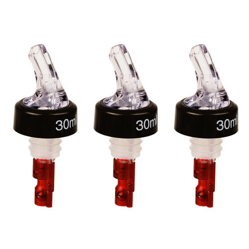3PK Bartender Spirit Pourer Bottle Spout Dispenser 30ml