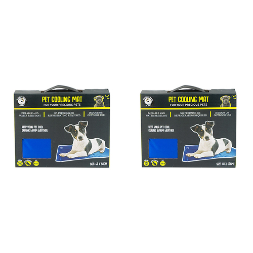 2PK Dudley's World Of Pets Pet Cooling Mat- Extra-Small/Small 40x48cm