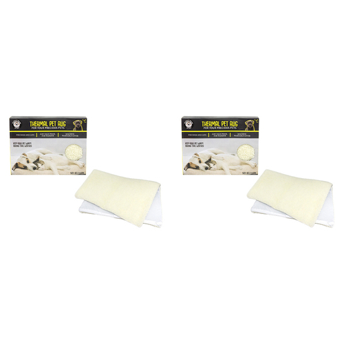 2PK Dudley's World Of Pets Warm Thermal Pet Dog/Cat Rug