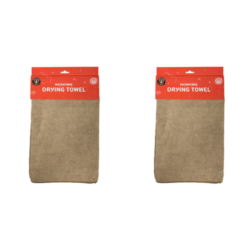 2PK Dudley's World Of Pets Microfibre Drying Towel Pet Care