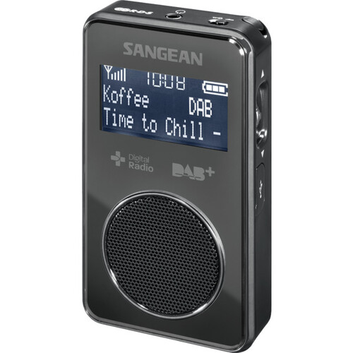 Sangean Black Dab+ Fm-Rds Pocket Radio