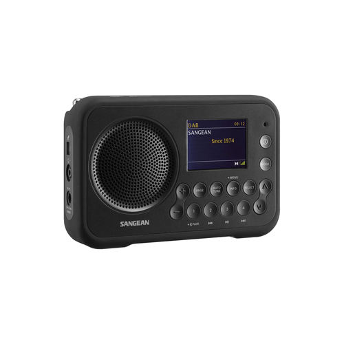 Sangean DPR76 Portable 16.5cm Bluetooth DAB+ Digital Radio Matt Black