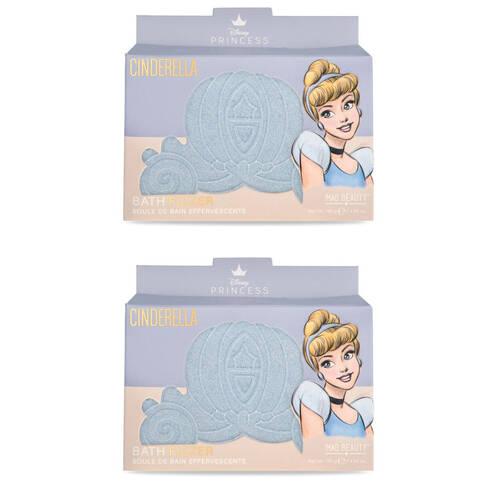 2PK Disney Pure Princess Scented Bath Fizzer Cinderella 130g Cedarwood & Lime