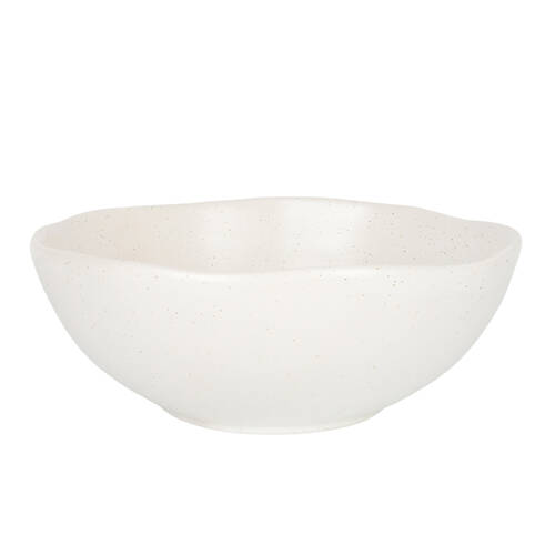 NF Living Salad Bowl 25x10 Ceramic Durable Stoneware Serveware White