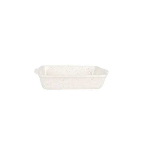 NF Living Rectangular Bake Dish 24x15x5 Durable Ceramic Baking Bakeware White