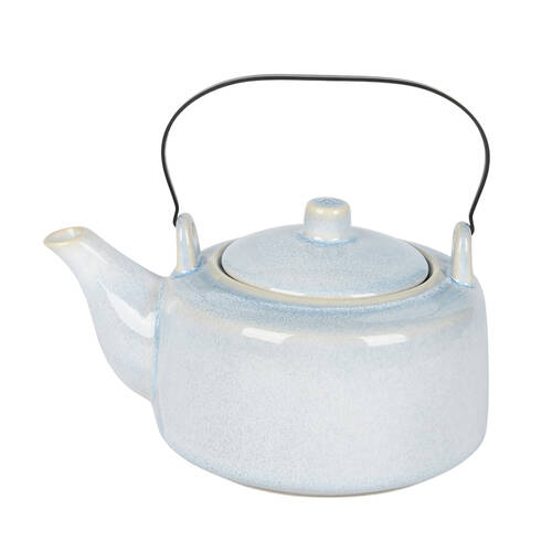 NF Living Infusio 1200ml Teapot Stoneware Modern Design Kitchenware SkyBlue