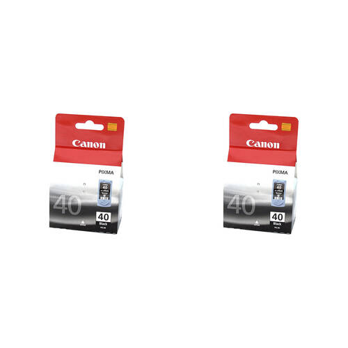 2PK Canon Pixma PG40 Fine Ink Cartridge 329 Page Yield - Black
