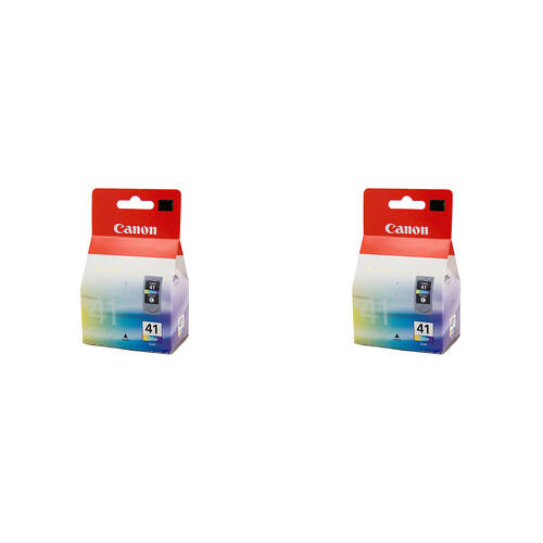 2PK Canon Pixma CL41 Fine Tri-Colour Ink Printer Cartridge 312 Page Yield