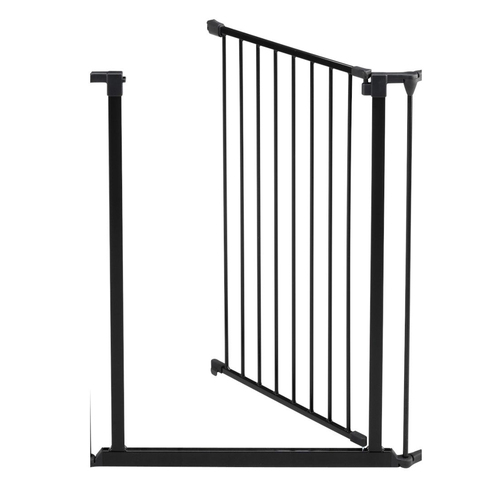 DogSpace Multi Door 104.5x71.3cm For Rocky Extra Tall Safety Gate Dog/Pet Black