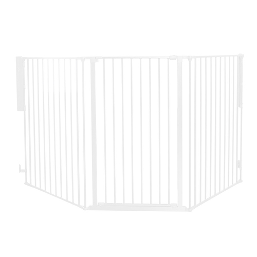 DogSpace Rocky Large Extra Tall Safety Gate Adjustable 104.5x221cm Dog/Pet WHT