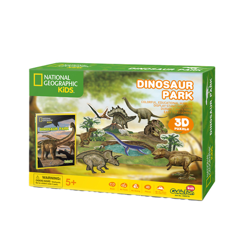 43pc CubicFun National Geographic Dino Park 3D Puzzle Toy 5y+