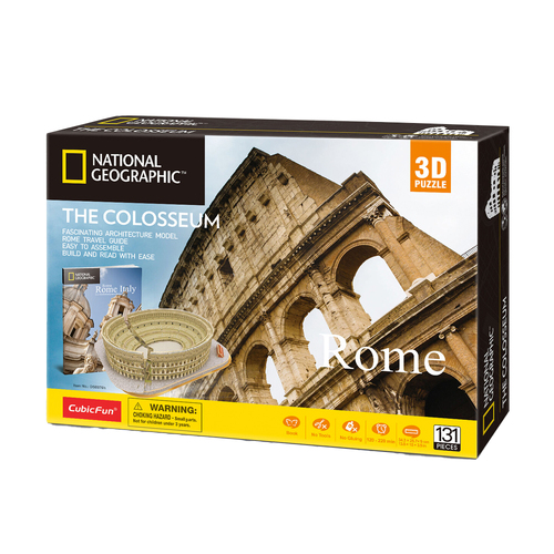 131pc National Geographic 34.3cm Rome - The Colosseum 3D Puzzle 8+
