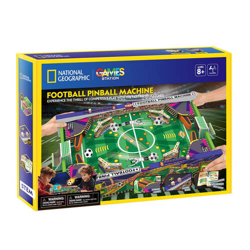 National Geographic Football Pinball Machine Kids/Childrens 3D Puzzle 8y+