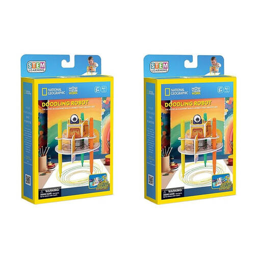2PK National Geographic Doodling Robot Kids/Childrens 3D Puzzle 8y+