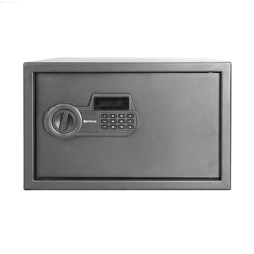 Defence Home Digital Code Security Safe 270x430x360mm - Matt Black