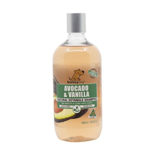 Smiley Dog Grooming Washing Care Shampoo 2 In 1 Avocado/Vanilla Detangler 500ml