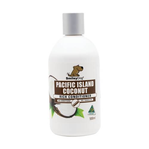 Smiley Dog Pet Grooming Cleaning Conditioner Bottle 500ml Pacific Island Coconut