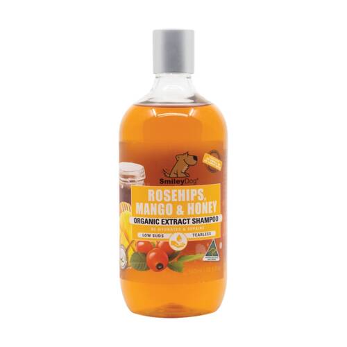 Smiley Dog Grooming Washing Care Shampoo Rosehips Mango & Honey 500ml