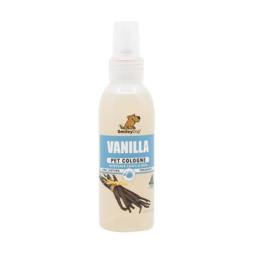 Smiley Dog Pet Grooming Cologne Spray Bottle 125ml Vanilla