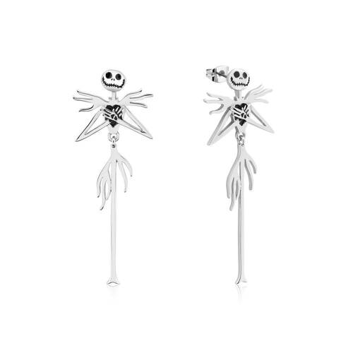 Couture Kingdom Disney Jack Skellington Drop Earrings Silver