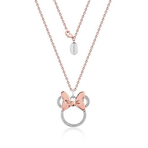 Couture Kingdom Disney Minnie Mouse Crystal Necklace 80cm Rose Gold
