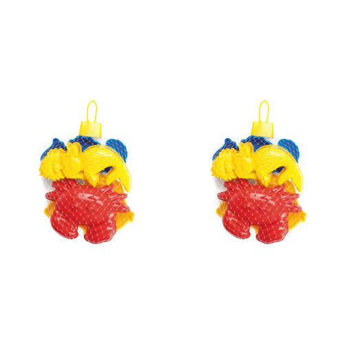 8pc Dantoy Classic Sand Moulds Sandpit Toys Sea Creatures Kids 2y+