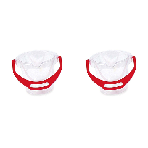 2PK Dantoy Classic 1.2L Clear Bucket w/ Lip Kids/Children Sandpit Toy 2y+